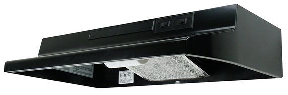 Air King AD1216 Advantage Ductless Under Cabinet Range Hood with 2-Speed Blower, 21-Inch Wide, Black Finish