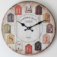 MuLuo 12 inch Round quartz Wood Wall clocks silent meeting room home watches H N5