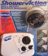 WALL MOUNT SHOWER MASSAGER +++BONUS SHOWER RADIO !!! N2