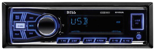 BOSS AUDIO 638BCK Package Includes 611UAB Single-DIN AM/FM Mechless Bluetooth Enabled/Audio Streaming Digital... N7
