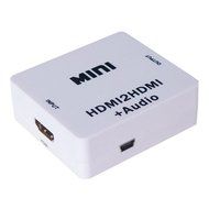 Generic Mini Compact HDMI Extractor Converter HDMI to HDMI Audio Converter Box Adapter White with 3.5mm Stereo...