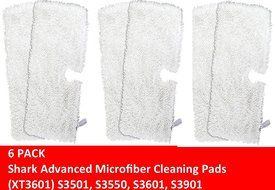 6 Shark Advanced Microfiber Compatible Pads (XT3601) S3501, S3550,S3601,S3901