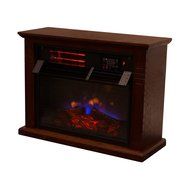 Ainfox 1500w Embedded Insert Quartz Infrared Electric Fireplace Heater 3 Color Flame Remote Control Wood Cabinet N8