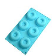 6 Cavities Silicone Doughnut Biscuit Molds Cake Chocolate Pudding Mould Mold N2