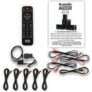 Acoustic Audio AA5104 Home Theater 5.1 Speaker System with Optical Input and 5 Extension Cables N2