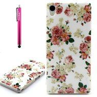 Xperia Z3 Case, Firefish [Shock Absorbent] [Slim Fit] [Anti Slip] Design Clear TPU Gel Silicone Soft Protective... N4