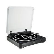 Audio Technica AT-LP60BK-BT Fully Automatic Bluetooth Wireless Belt-Drive Stereo Turntable, Black N2