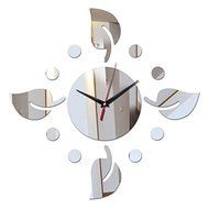 EverTrust(TM) hot sale diy wall clock sticker Modern home decor diy crystal real mirror clocks Living Room art...