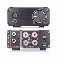 SMSL SA-36A Pro HiFi Integrated Mini Digital Stereo Audio 20W PC Amplifier Class D AMP + 12V Power Adapter Black