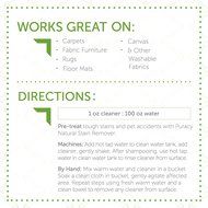 Puracy Natural Carpet &amp; Upholstery Shampoo - Eliminates Stains &amp; Odors - 4x Concentrated - For Machines &amp; By Hand... N8