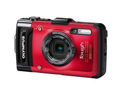 Olympus Stylus TG-2 iHS Digital Camera with 4x Optical Zoom and 3-Inch LCD (Red) (Old Model) N12