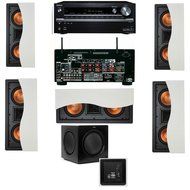 Klipsch R-5502-W II(5) In-Wall Speaker 5.1 SW-310 Onkyo TX-NR838 7.2
