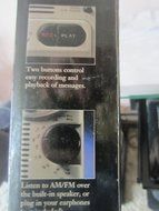 Sharper Image Clock Radio with Message Recorder Oi521 N3