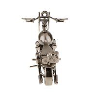 Handmade Wrought Iron Motorcycle Model Bronze Black#3 - Black N4