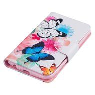 LG K10 Case,LG K10 Cover,ikasus Colorful Painted Premium PU Leather Fold Wallet Pouch Case Flip Stand Credit Card... N27