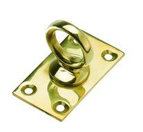 William Hopkins 34mm Polished Brass Rope Hook Eye Plate by William Hopkins