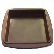 X-Haibei BIG Square Cake Pan Bread Chocolate Brownie Pizza Baking Tray Silicone Mold 7.9inch Width 7.9inch Length...
