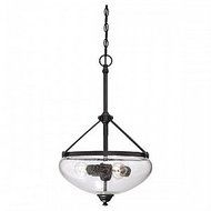 Nuvo Nuvo60/5547 Laurel 3-Light Pendant with Clear Seeded Glass by Nuvo