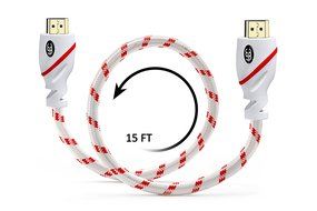 HDMI Cable 2.0 - 3 Feet 4K Ultra-High Speed ( 2-PK, 0.9 Meter ) Supports Ethernet Audio Return ( ARC ) Ultra HD... N7