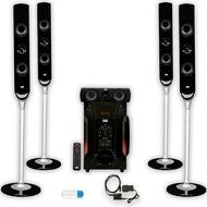 Acoustic Audio AAT1000 Tower 5.1 Home Speaker System with USB Bluetooth and Optical Input