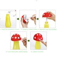 Ultrasonic Cool Mist Humidifier,Mushroom Humidifier 200ml for skin moisturing,stealth mask with No Noise,Waterless... N4