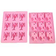 JLHua 9-cavity Aircraft Candy Molds Chocolate Molds, Ice Cube Molds, Silicone Airplane Baking Molds, PREMIUM Silicone...