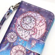 Galaxy Grand Prime Case,ikasus Shiny Glitter Diamond Colorful Art Painting PU Leather Flip Wallet Pouch Stand... N23