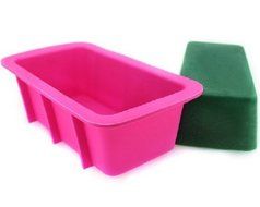 Longzang Rectangle Silicone Oven Ice Cream Lattice Cake Baking Candy Making Moulds Cake Pans Handmade Soap DIY...