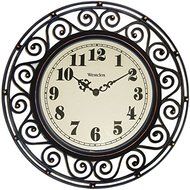 New WESTCLOX 32021 12" Round Filigree Rubbed Bronze Finish Clock