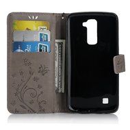 LG K10 Case, LG K10 Wallet Case,PHEZEN Cute Bear Don&#039;t Touch My Phone Design PU Leather Wallet Case Stand Flip... N64