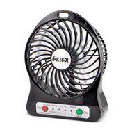 iKKEGOL Mini Portable Personal Table Fan for Office Outdoor Travel, 4-inch, Rechargeable (White) N27