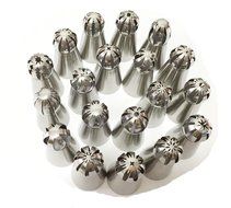 9Snail 19 pcs. Russian Stainless Steel Icing Piping Nozzles Sphere Ball Shape Pastry Tips Cake Decorating Decoration...