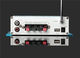 Douk Audio Bluetooth Digital HiFi Stereo Power Amplifier Bass Auto Car Audio Amp USB MP3 FM (Blue) N4