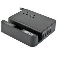 Tripp Lite 4 Outlet Surge Protector/Suppressor, Wall Mount Direct Plug-in, &amp; $10K INSURANCE (TLP4BK) N5