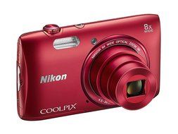 Nikon COOLPIX S3600 20.1 MP Digital Camera with 8x Zoom NIKKOR Lens and 720p HD Video (Red) (Discontinued by Manufacturer) N18