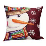 Pillow Cover,Haoricu Christmas New Year Deer Snowman Christmas tree Sofa Bed Home Decor Pillow Case Cushion Cover...