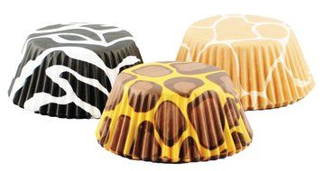 Fox Run Brands Animal Print Baking Cup Papers, Set of 75