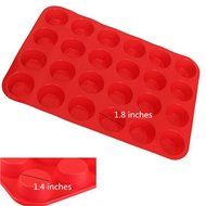 Alolli Silicone Mold Cupcake Baking Pan - Muffin Tin - Muffin Pan - 2 Baking Pans - Large Muffin Top Pan 12 cups... N2