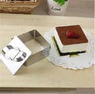 SNW Stainless Steel Cheese Cake Cookie Cutter Mold Bakeware,Flower N4
