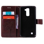 LG K10 Case, LG K10 Wallet Case,PHEZEN Cute Bear Don&#039;t Touch My Phone Design PU Leather Wallet Case Stand Flip... N96