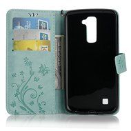 LG K10 Case, LG K10 Wallet Case,PHEZEN Cute Bear Don&#039;t Touch My Phone Design PU Leather Wallet Case Stand Flip... N106