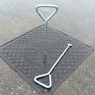 18 Manhole Cover Lifting Keys Heavy Duty Steel Drain Plate Stop Cock by SmartHome N2