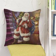 Pillow Cover,Haoricu Retro Vintage Santa Claus Printing Christmas Sofa Bed Home Decor Pillow Case Cushion Cover... N11