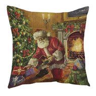 Pillow Cover,Haoricu Retro Vintage Santa Claus Printing Christmas Sofa Bed Home Decor Pillow Case Cushion Cover... N12