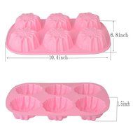 EVTECH(TM) 6 Cavity Sunflower Style Silicone Gel Non Stick Cake Bread Mousse Biscuit Ice Pudding Mold Chocolate... N3