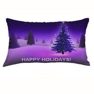 Pillow Cover,Haoricu Christmas Snowflake Rectangle Cotton Line Pillow Cases Cushion Covers (F2) N23