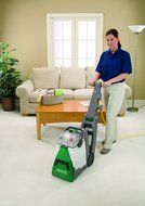 Commercial Deep Cleaner, Carpet, 25" Cord, Gray/Green N2