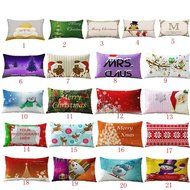 Pillow Cover,Haoricu Christmas Snowflake Rectangle Cotton Line Pillow Cases Cushion Covers (F2) N24