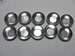 Dealglad 20pcs Anodized Aluminum Egg Tart Cupcake Cake Cookie Mold Pudding Mould Baking Tool