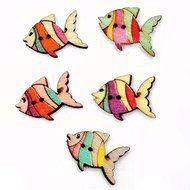 MuLuo 50pcs/Pack Cute Cartoon Bee Environmental Protection Buttons Cartoon Bee N5